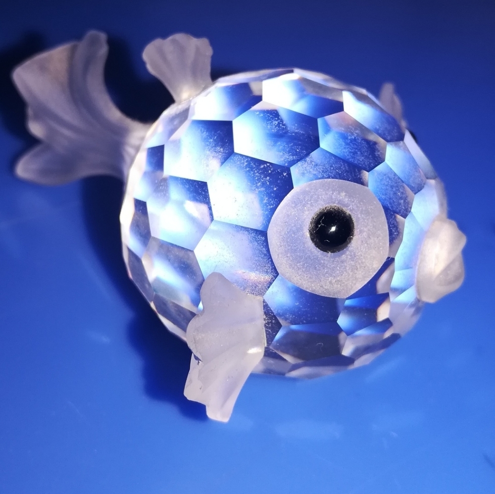 Swarovski Crystal Blowfish Figurine
